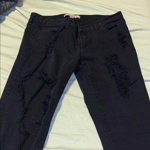 Super Distressed black jeans